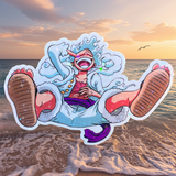 Holographic Luffy Gear 5 Sticker