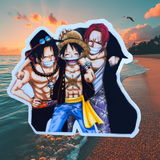 Ace, Luffy, Shanks Pirates Sticker