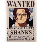 Pegatina Buscados & Recompensa de Shanks